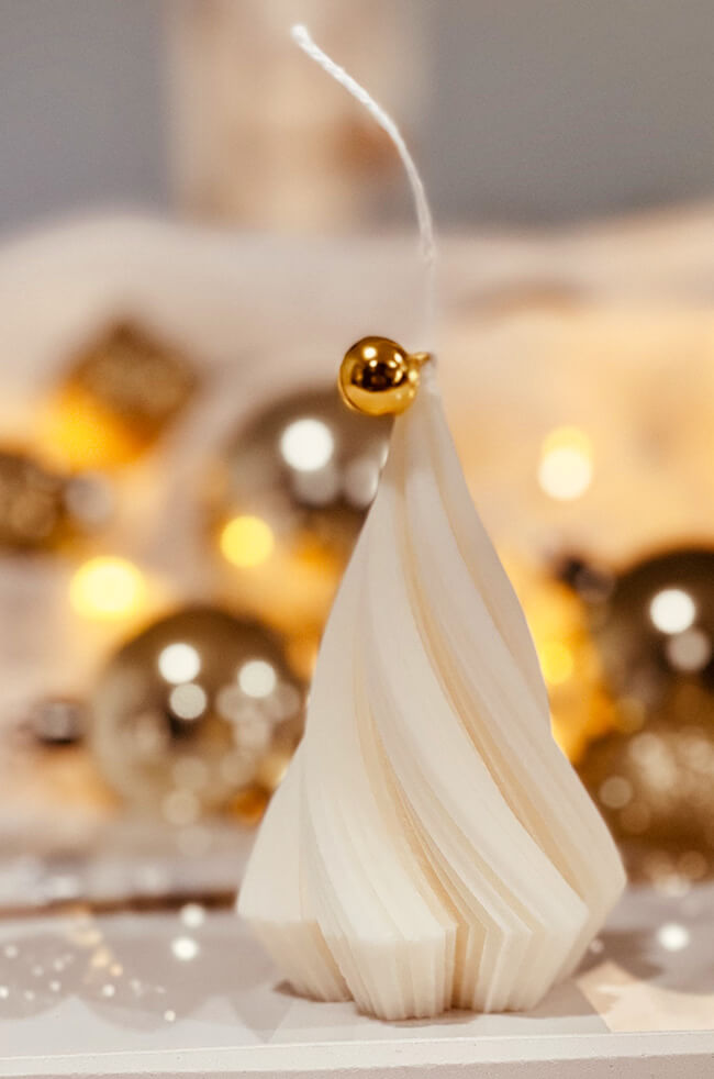 Swirling Fir Mini Candle image 0