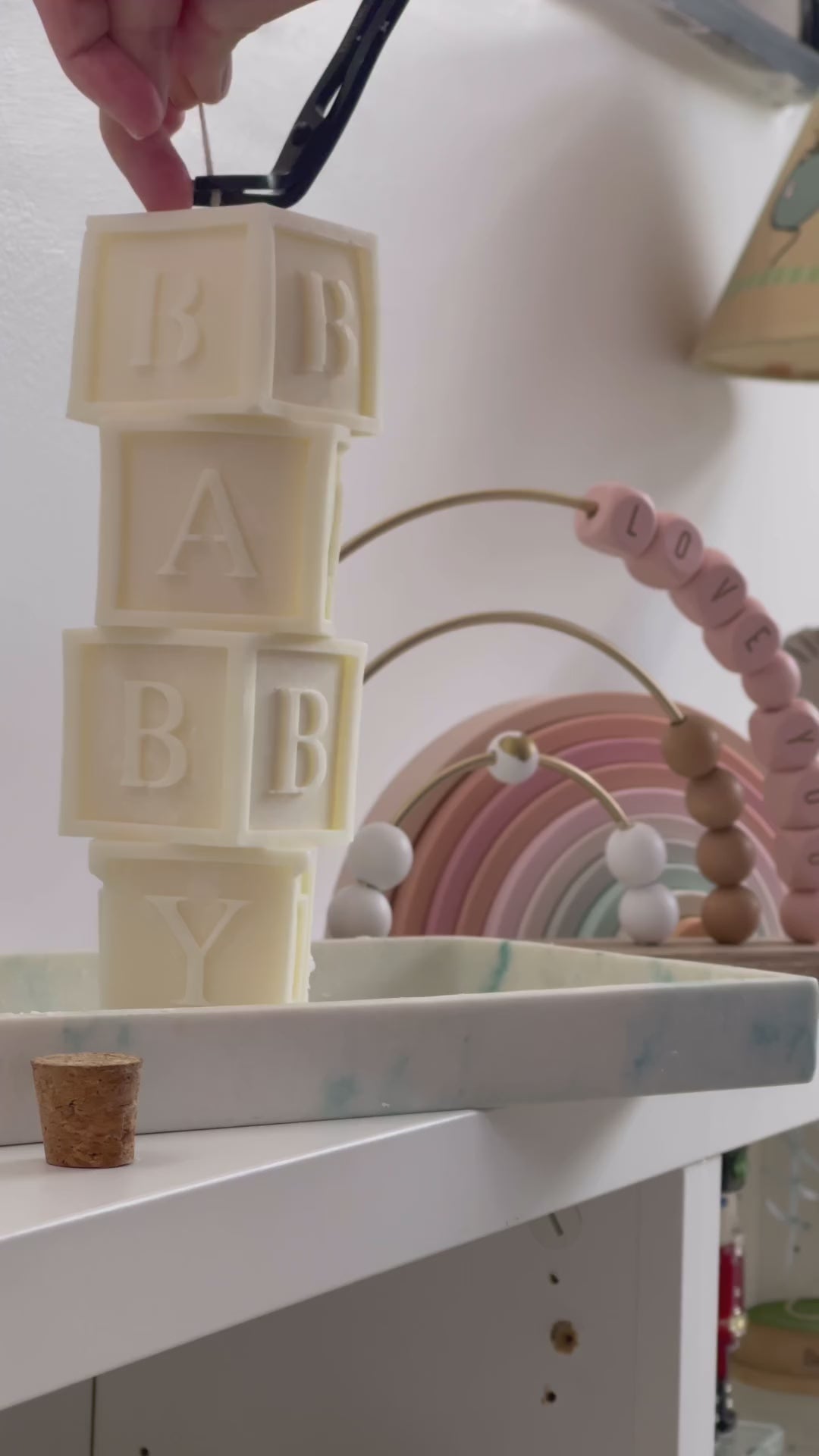 Baby's Building Blocks Candle video